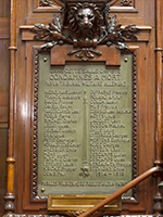 Plaque commémorative au Sénat Belge