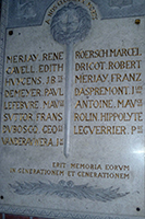 Plaque commémorative Eglise de l'Annonciation, Bruxelles