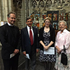 Norwich Cathedral Canon Peter Doll. BECCG-Andrew Brown. HE Ambassador Alison Rose. BECCG-Debora Delheusy - ©photo Vincent Vandendriessche